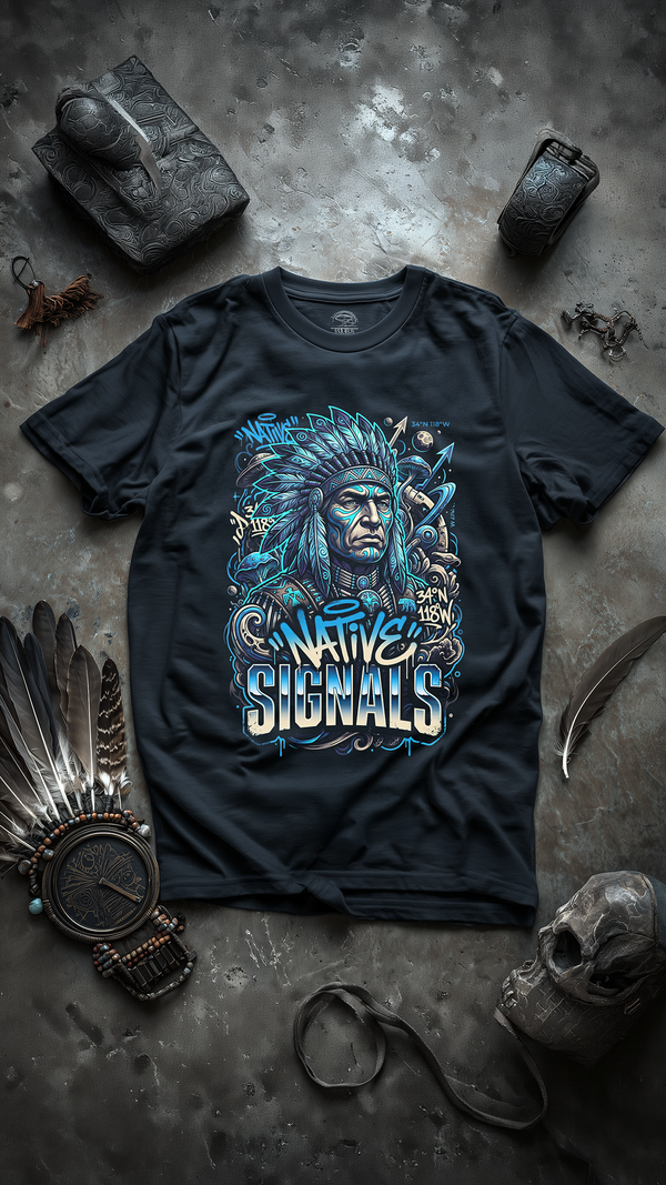 Cyan Signal Tee